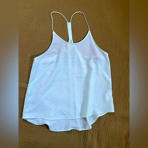 H&M Silk Blend Mint Racerback Tank